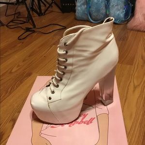 White gradient heel Jeffrey Campbell Lita.